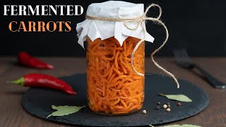 Fermented carrots for gut healthbeginner fermenting recipe [upl. by Ajnek]