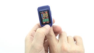 Fingertip Pulse Oximeter Lk87 Unboxing 4K [upl. by Llertac639]