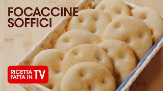 FOCACCINE SOFFICI di Benedetta Rossi  Ricetta TV Fatto in Casa per Voi [upl. by Nodnab]