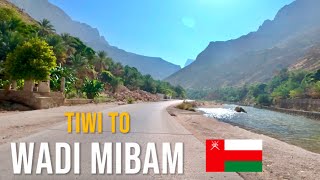 Driving in Oman from 🇴🇲 Tiwi to Wadi Mibam in November 2024 [upl. by Merkley]