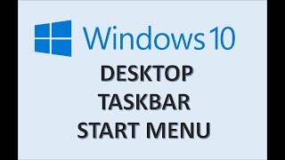 Windows 10  Taskbar Desktop Start Menu  How to Change and Customize Toolbar in Microsoft Computer [upl. by Breeze]