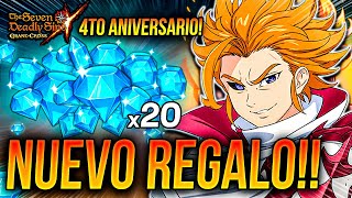 ¡NUEVO 20 DIAMANTES GRATIS PARA TODOS 💎 4TO ANIVERSARIO REGALO 🙂  Seven Deadly Sins Grand Cross [upl. by Ssur450]