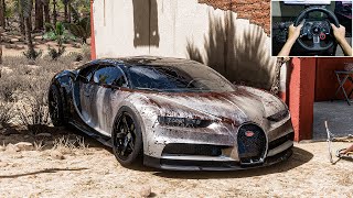 Rebuilding Abandoned Bugatti Chiron Forza Horizon 5 Logitech G29 Stering Wheel Gameplay [upl. by Bowes]