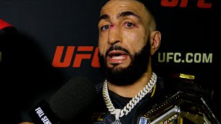 BELAL MUHAMMAD REACTS TO BECOMING THE NEW UFC WELTERWEIGHT CHAMPION AT UFC 304 [upl. by Nagyam902]