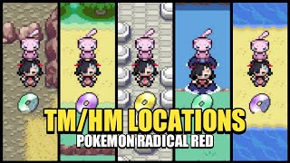 Pokemon Radical Red 41  All TM  HM amp Move Tutor Locations [upl. by Joleen]