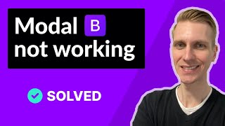 Bootstrap 5 modal not working FIXED [upl. by Novello]