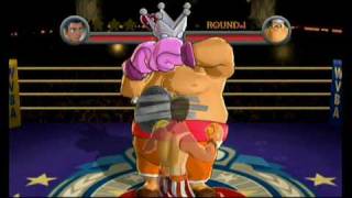 Punch Out Wii King Hippo Challenges [upl. by Ransome333]