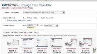 USPS Postal Price Calculator [upl. by Charlene]