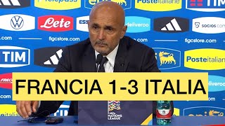 FRANCIA 13 ITALIA  SPALLETTI POST MATCH  NATIONS LEAGUE [upl. by Aliahs462]