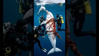 A touching story about a dolphin calf getting help from humans to save its injured and trapped mama [upl. by Aeriell947]