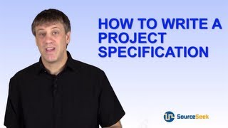 How To Write A Project Specification [upl. by Bernard68]