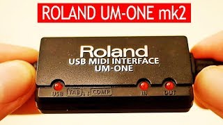 Roland UMONE mk2 tested with Roland JV1010 amp GM music [upl. by Wendelina]