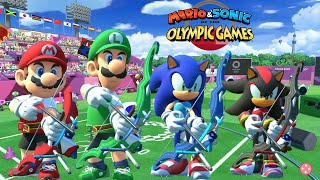 Archery Gameplay Mario amp Sonic At The Olympic Games Tokyo 2020 Mario Sonic Luigi amp Shadow Gameplay [upl. by Anitra397]