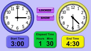 Elapsed Time Clocks Teaching Tool [upl. by Othelia248]