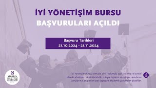 Argüden Yönetişim Akademisi “İyi Yönetişim Bursu” [upl. by Hakym]