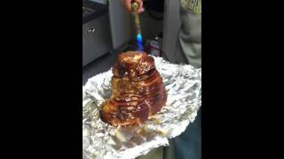 Ham Glaze Blowtorch Technique [upl. by Edgardo922]