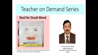 Stool for occult blood examination  Hindi [upl. by Peednus404]