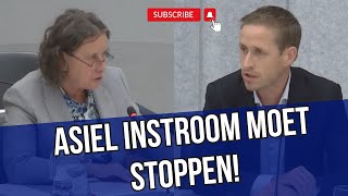 Marjolein Faber Trotseert Links we gaan de instroom beperkendoor mensen te weren [upl. by Darahs]