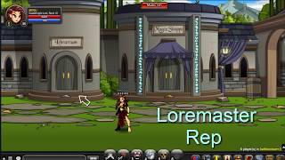 AQW Loremaster Rep join librarium [upl. by Llednew]