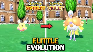 How To Evolve Flittle Into Espathra In Pokemon Scarlet And Violet  Paldea Pokedex [upl. by Ahselaf907]