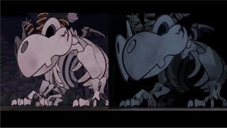 BONETAIL BOSS FIGHT COMPARISON Paper Mario TTYD Remake vs Original [upl. by Anirres]