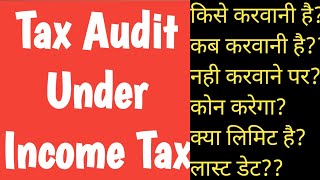 Tax Audit Limit Due Dates and others requirements by CA Sumit Sharma TaxAudit audit ITaxAudit [upl. by Nofpets]