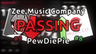 Zee Music Company Passing PewDiePie [upl. by Llenaj]