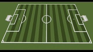 Minecraft  Soccer Field Full Tutorial [upl. by Esertak]