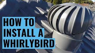 How to install a Whirlybird roof vent on a TILED roof  DIY [upl. by Perni104]