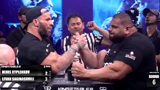 Denis Cyplenkov vs Levan Saginashvili Armwrestling [upl. by Tish]