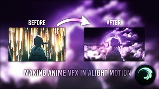 Making Anime Vfx Scene In Alight Motion [upl. by Rutherfurd]