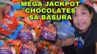 Dumpster diving Mega Jackpot CHOCOLATES sa basurahan  Inday Roning [upl. by Natanhoj]