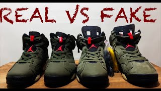 Jordan 6 Travis Scott Real VS Fake Latino [upl. by Jerold942]