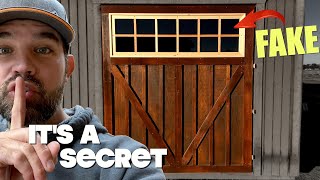 Building a New Door with a Fake Window for the Shop  DIY  Shed to Shop  Ep 8 [upl. by Nnylylloh]