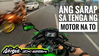 EARGASM QUICK TEST RIDE OF KAWASAKI ZX25R 2022 SE WITH AR MUFFLER FULL SYSTEM  MY DREAM BIKE [upl. by Nahtanoy]