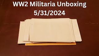 WW2 Militaria Unboxing 5312024 [upl. by Jacques]