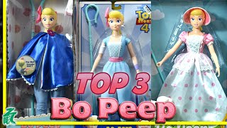 I Unbox amp Compare 3 Bo Peep  Toy Story Disney Store VS Thinkway VS Signature Collection [upl. by Schuh]