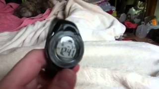 How to turn chimealarm onoff Timex 1440 sports WR50M watch [upl. by Iow]