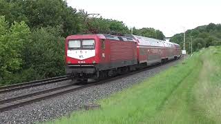 RE80 Ersatzverkehr und der Henkelzug in OchsenfurtWinterhausen 11062024 [upl. by Ediva]