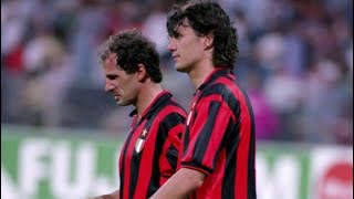 Paolo Maldini amp Franco Baresi ● Greatest Duo Ever ● Unreal Defending [upl. by Ddahc]