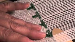 Weave Overshot Christmas Trees on a Rigid Heddle Loom  Part 3 [upl. by Trebleht]