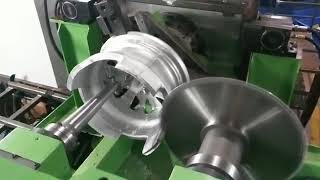 Precitecs SPM for cutting of runner and riser of aluminum wheels Machine [upl. by Mcneil987]