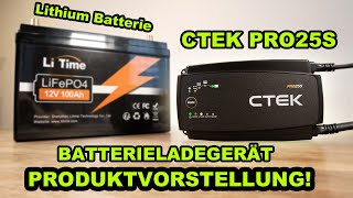 PROFI BATTERIE LADEGERÄT  CTEK PRO 25S  EXTRA LITHIUM MODUS  PRODUKTVORSTELLUNG  FACTOREM [upl. by Malory]