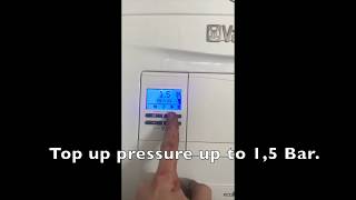 How to repressurise vaillant boiler Ecofit pure [upl. by Ramor]