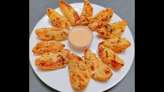 How To Make a Easy Perfect Potato Wedges  Oven Baked Snack  Easy Recipes potato viral [upl. by Eninnaj]