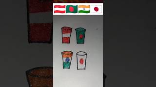 🇦🇹🇧🇩🇮🇳🇯🇵 Republic Day independencedayindiaart glass youtubeshorts trending viralvideo shorts [upl. by Nollat328]