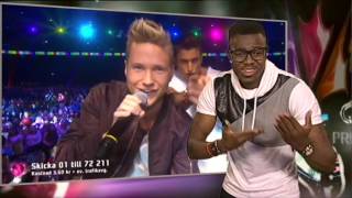 Samir amp Viktor  Groupie  Teckenspråkstolkat  Melodifestivalen 2015 [upl. by Neils893]