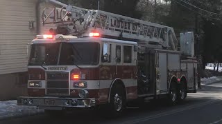 Mohnton Fire Company Ladder 57 amp Engine 57 Responding 3919 [upl. by Silado]