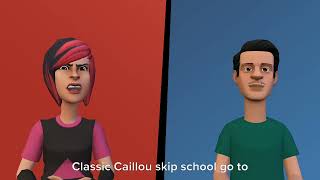 Classic Caillou skip school go to McDonald’s grounded [upl. by Areehs63]