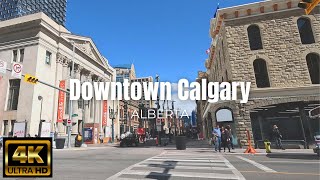 Calgary  Downtown  Walking Tour  Alberta Canada [upl. by Notirb]